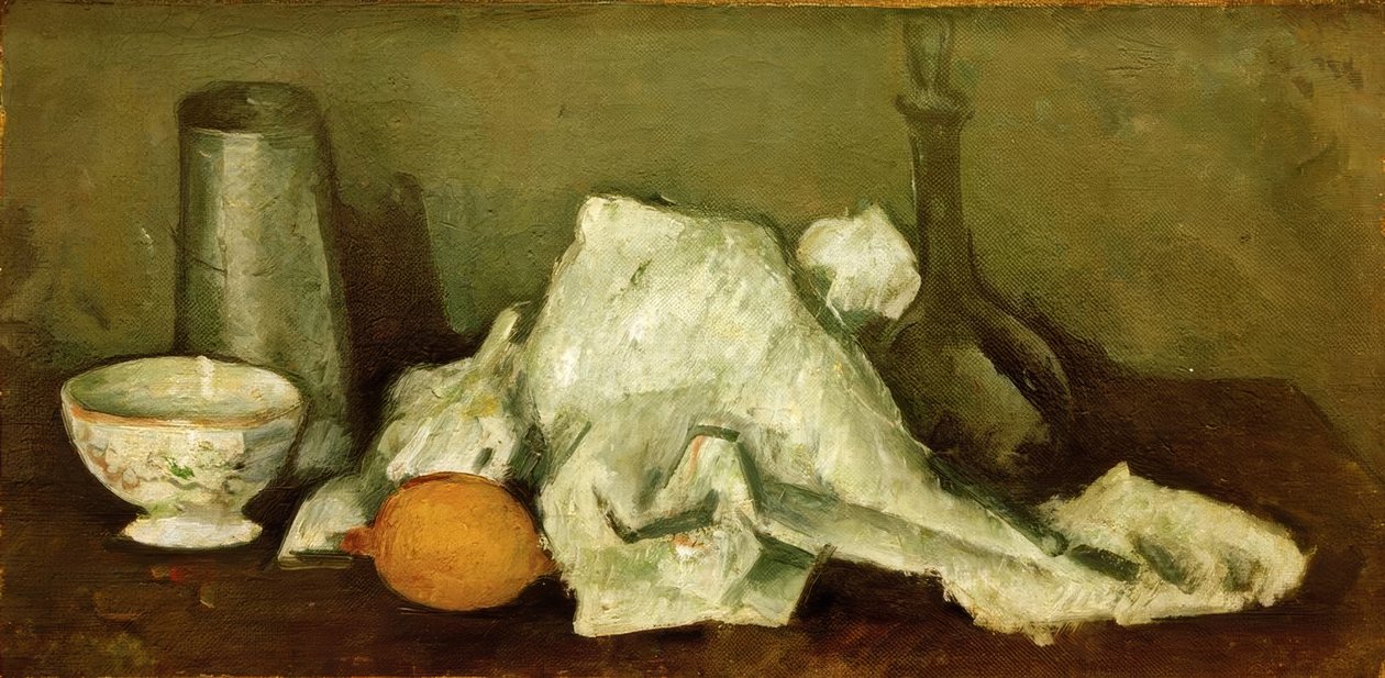 Milk Jug and Lemon II by Paul Cézanne