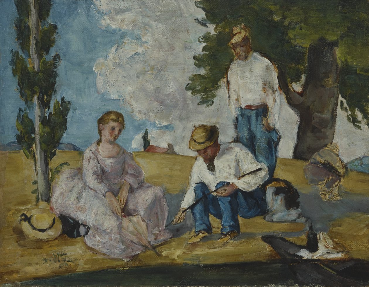 Picnic on a Riverbank, 1873-74 by Paul Cézanne