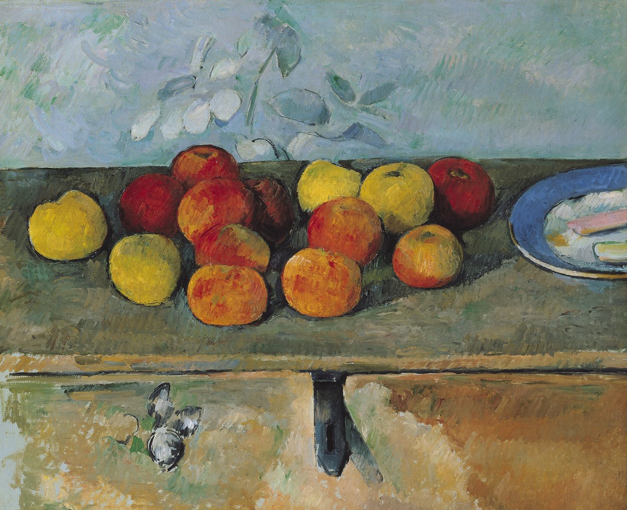 Still Life of Apples and Biscuits by Paul Cézanne