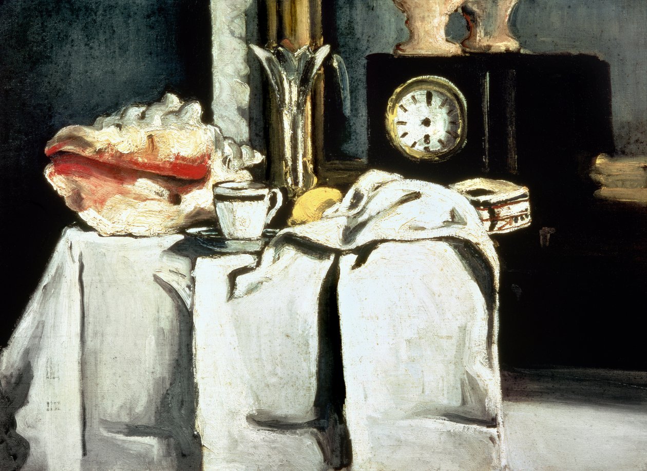 The Black Marble Clock, c.1870 by Paul Cézanne