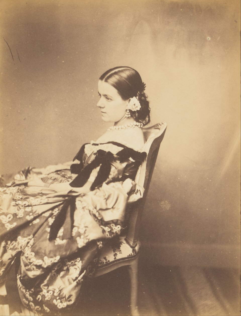 Portrait of a Woman Seated in Profile by Paul De Gaillard
