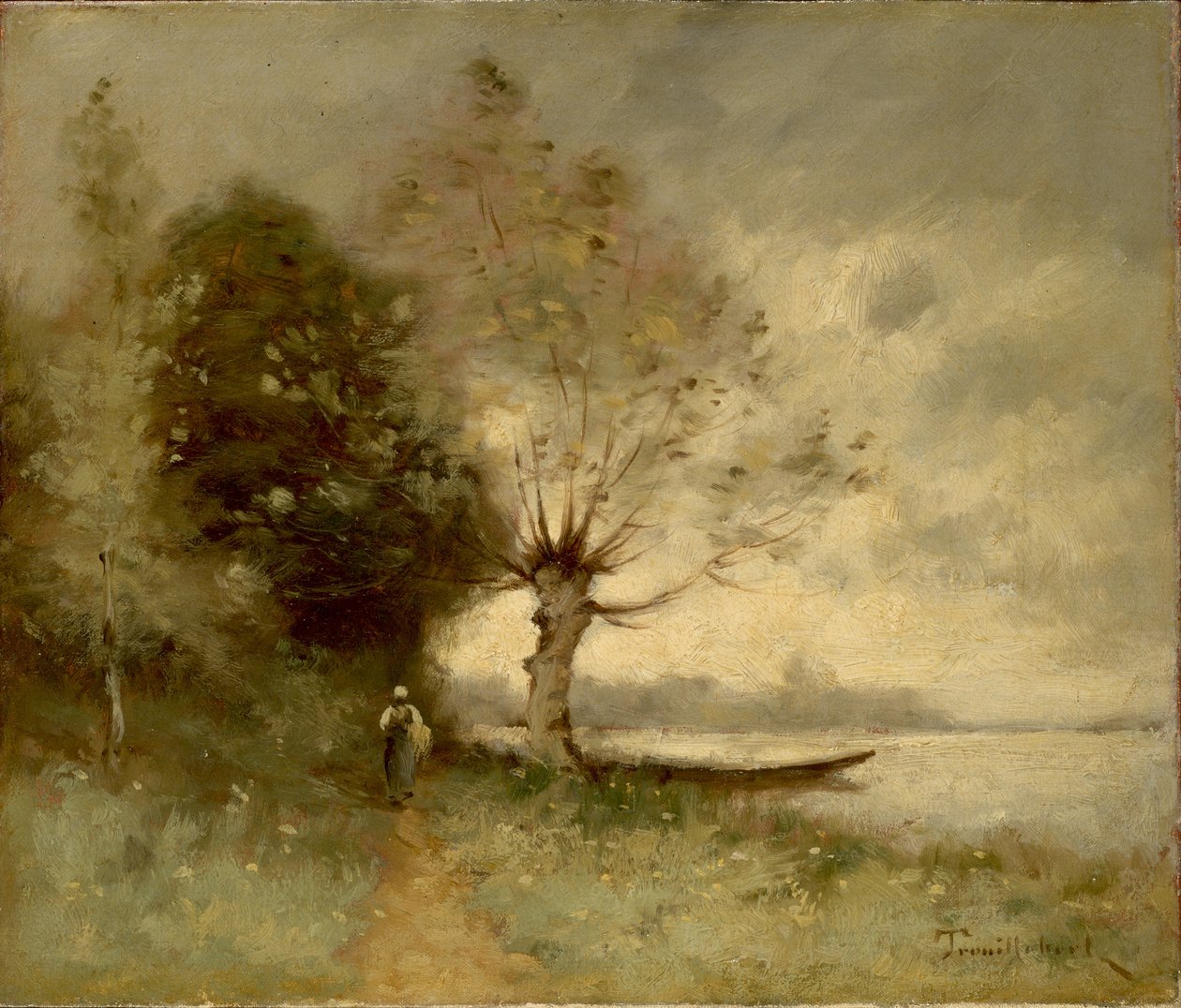 Bank of the Loire Near Chouze by Paul Desire Trouillebert