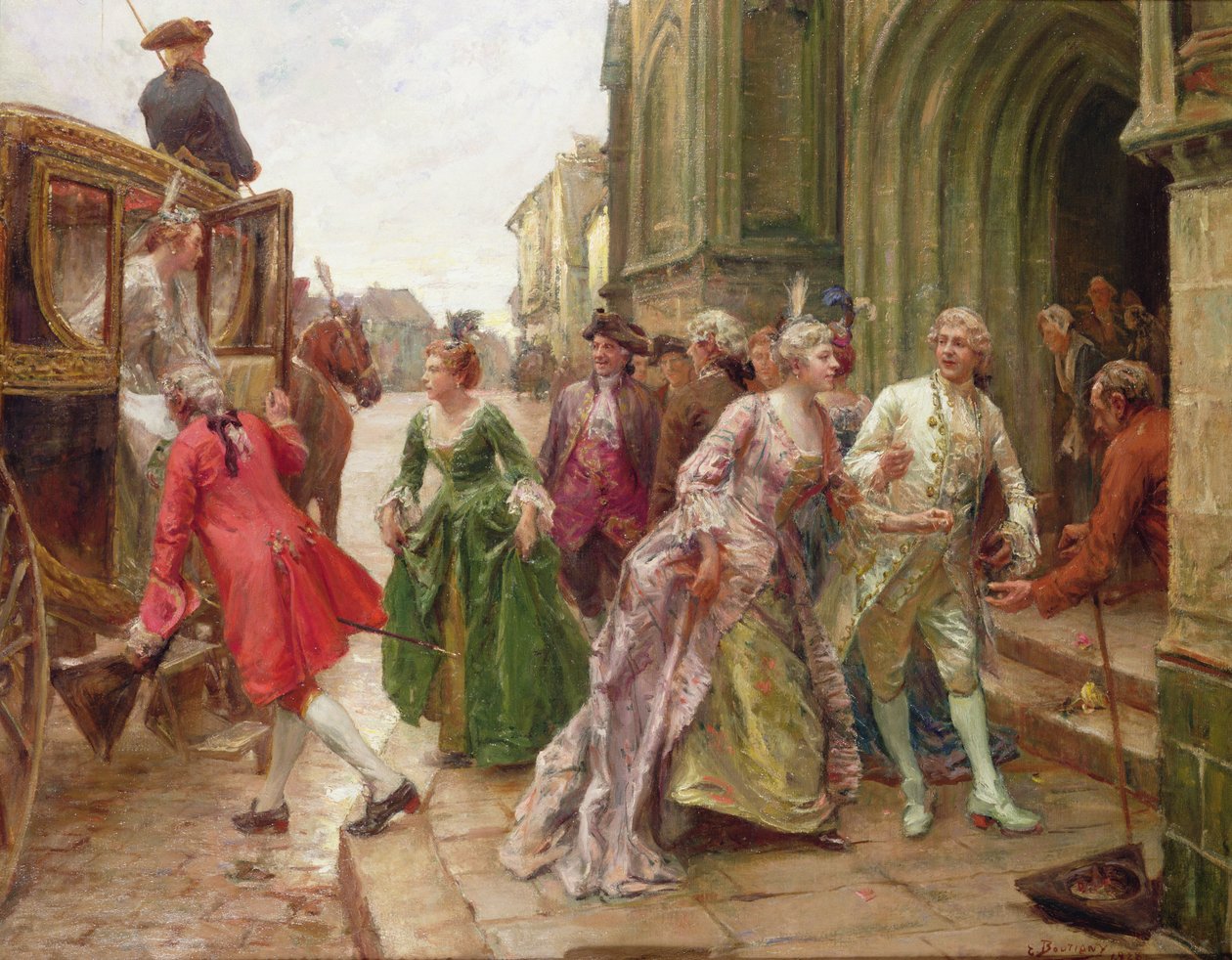 Arrival for the Wedding by Paul Émile Boutigny