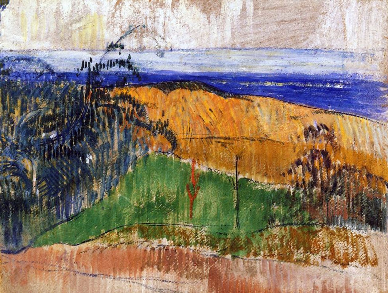 Beach at Bellangenay by Paul Gauguin