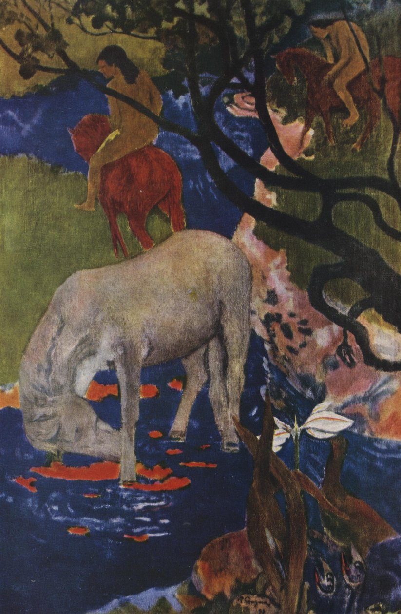 The White Horse by Paul Gauguin