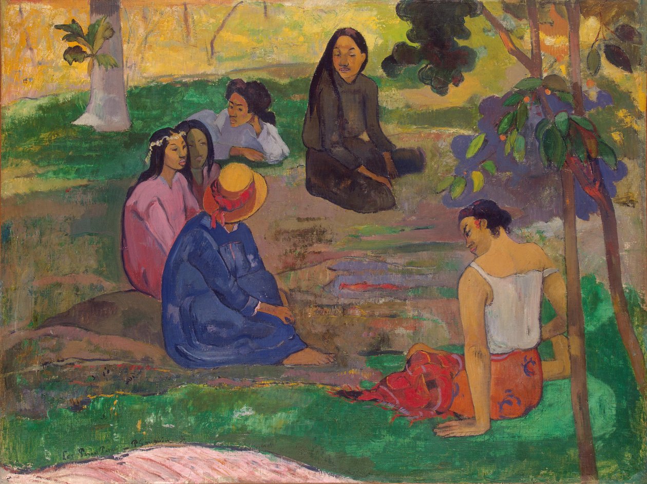 Les Parau Parau (The Gossipers), or Conversation, 1891 by Paul Gauguin