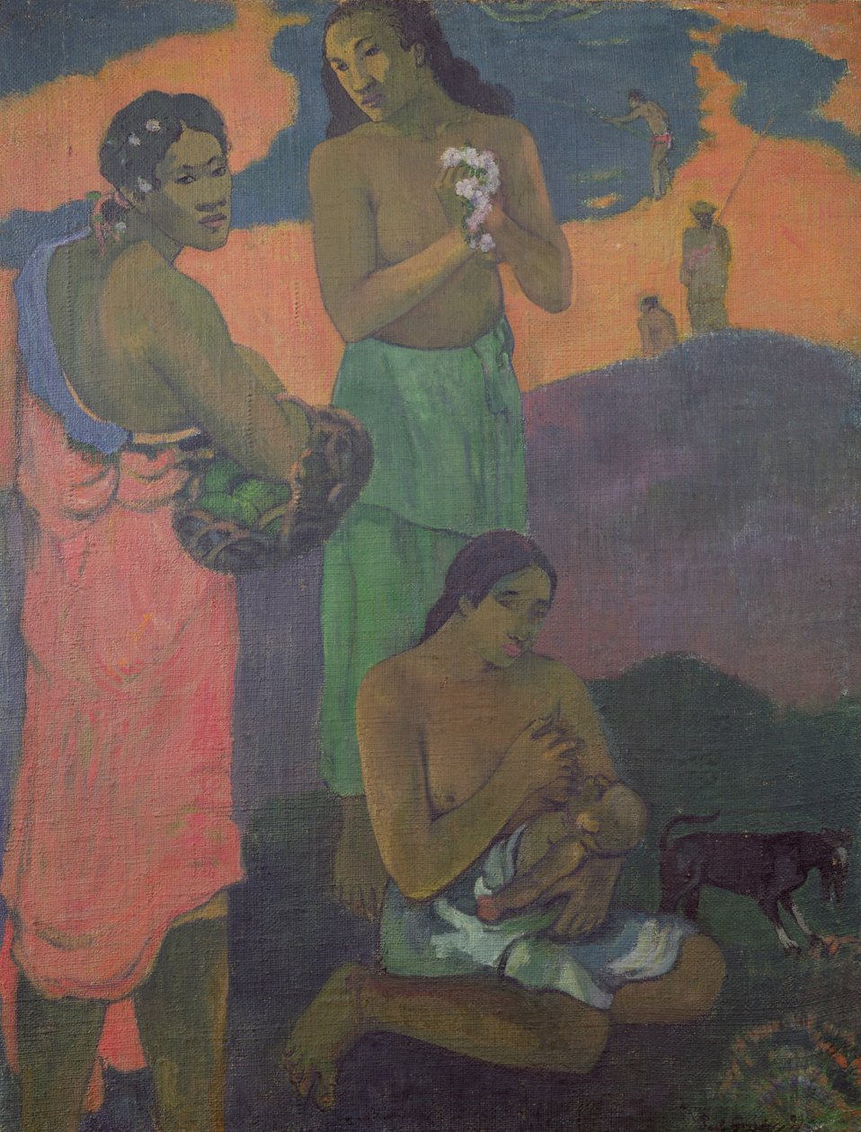 Maternity, or Three Women on the Seashore, 1899 by Paul Gauguin