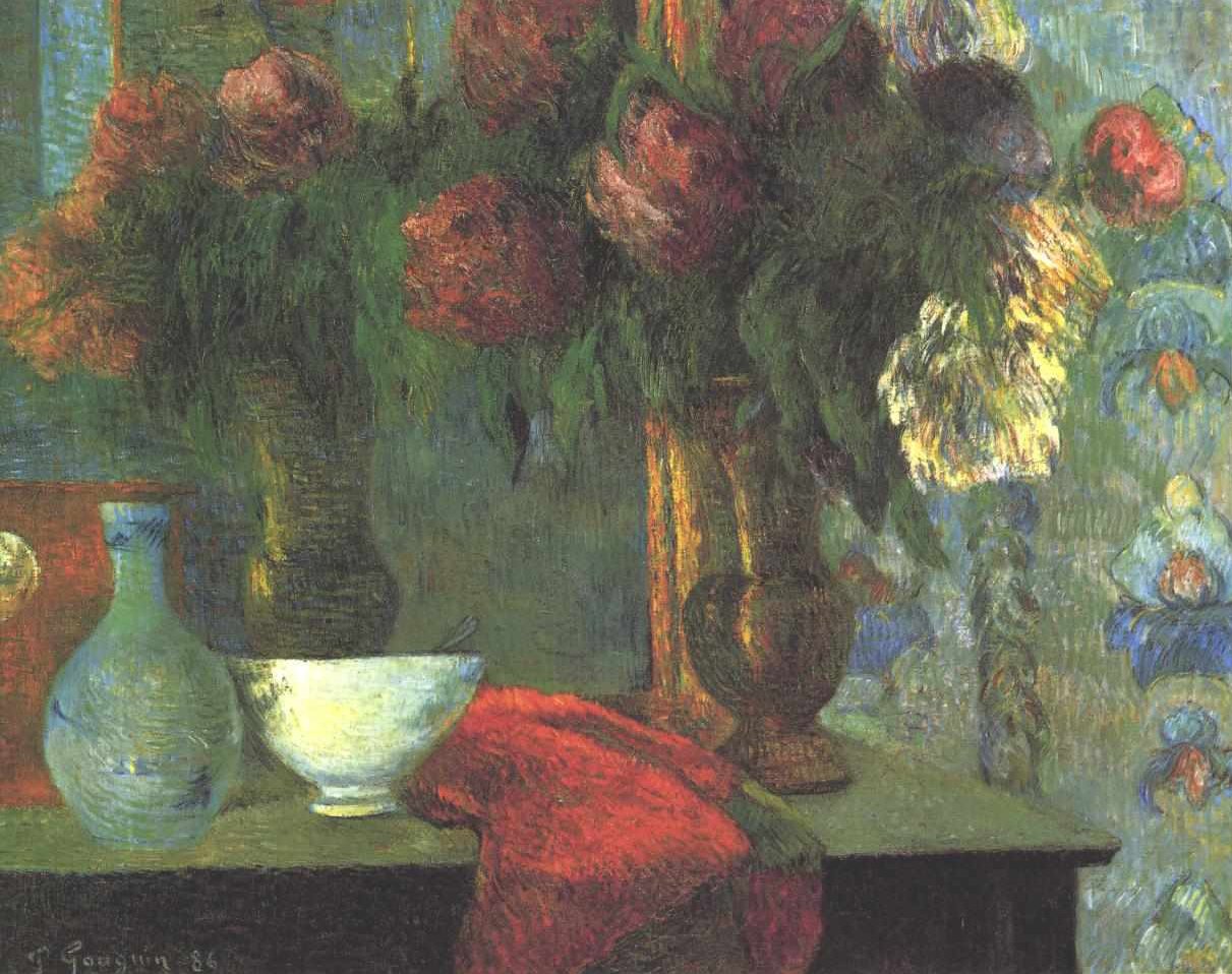 Still Life with White Bowl by Paul Gauguin