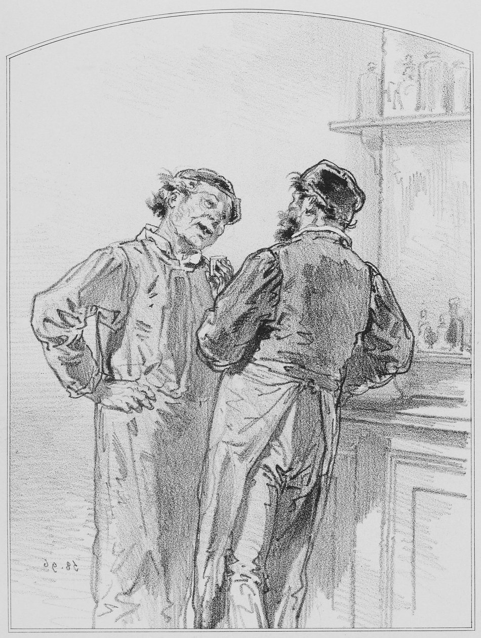 La Goutte, Plate 17 from Les Toquades by Paul Gavarni