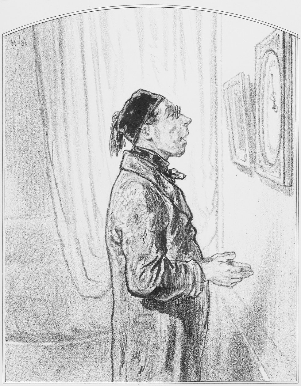 The Barometer, Plate 6 from Les Toquades, 1858 by Paul Gavarni