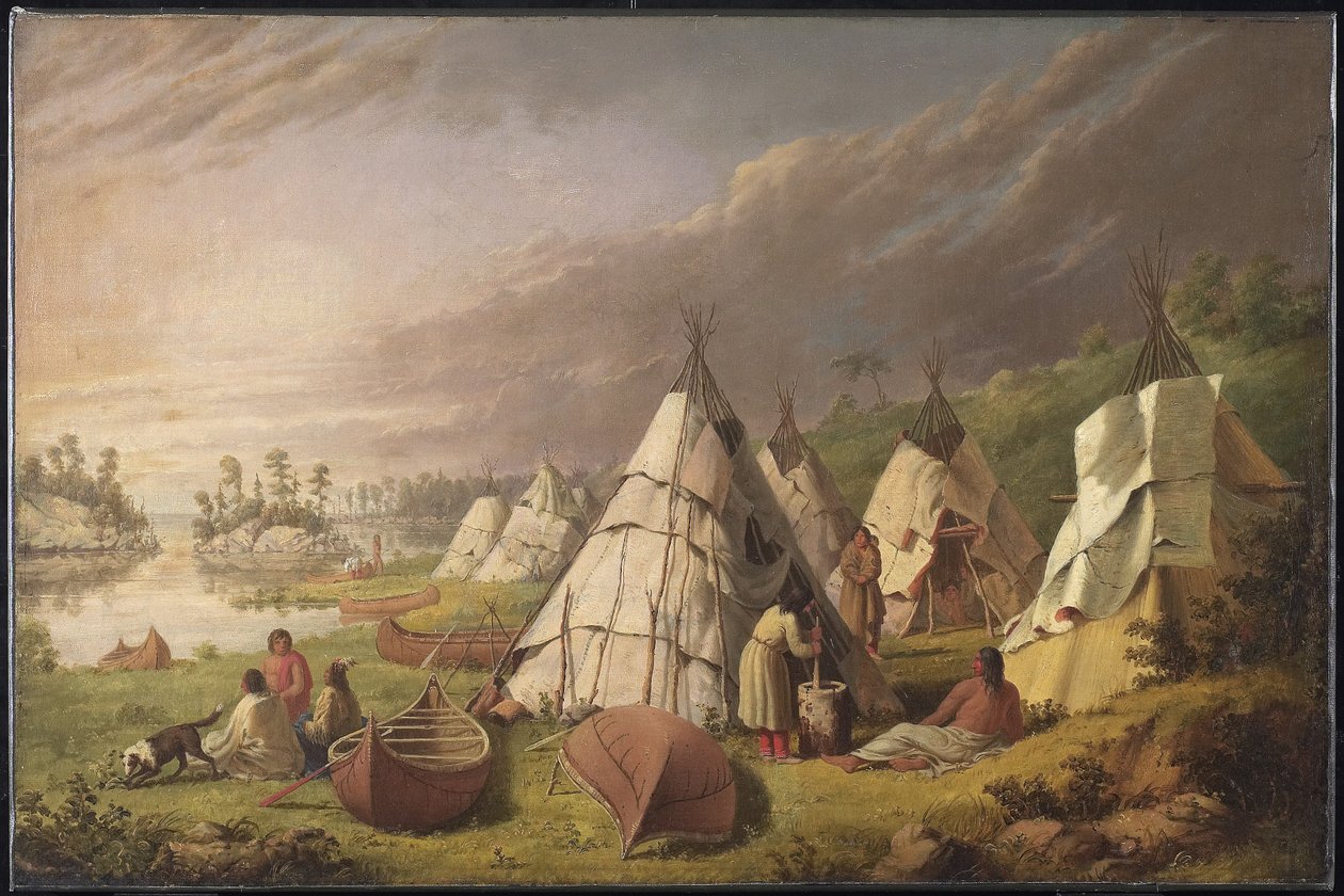 Indian Encampment on Lake Huron, c.1845 by Paul Kane