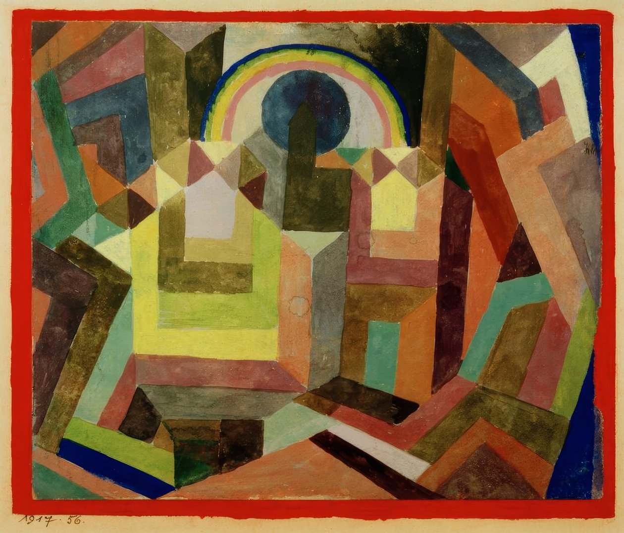 With the Rainbow by Paul Klee