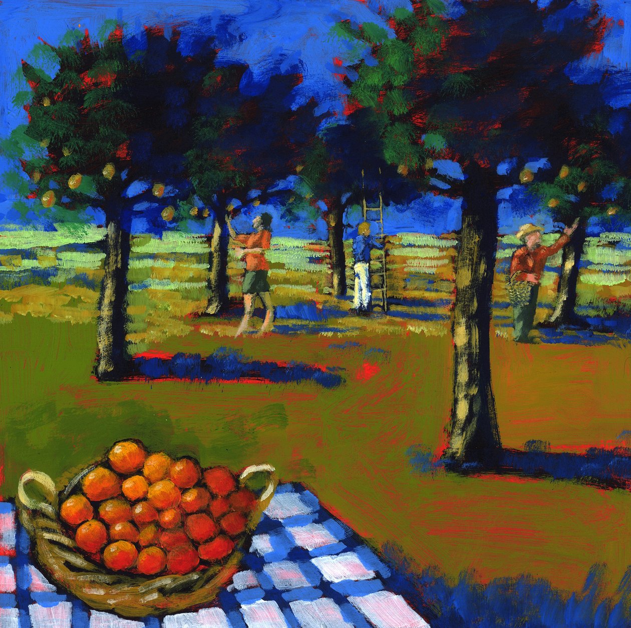 Orange picking by Paul Powis