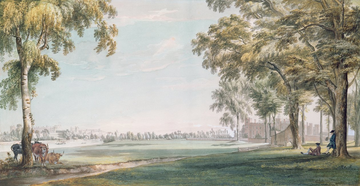 Eton College and Windsor from the Playing Fields by Paul Sandby