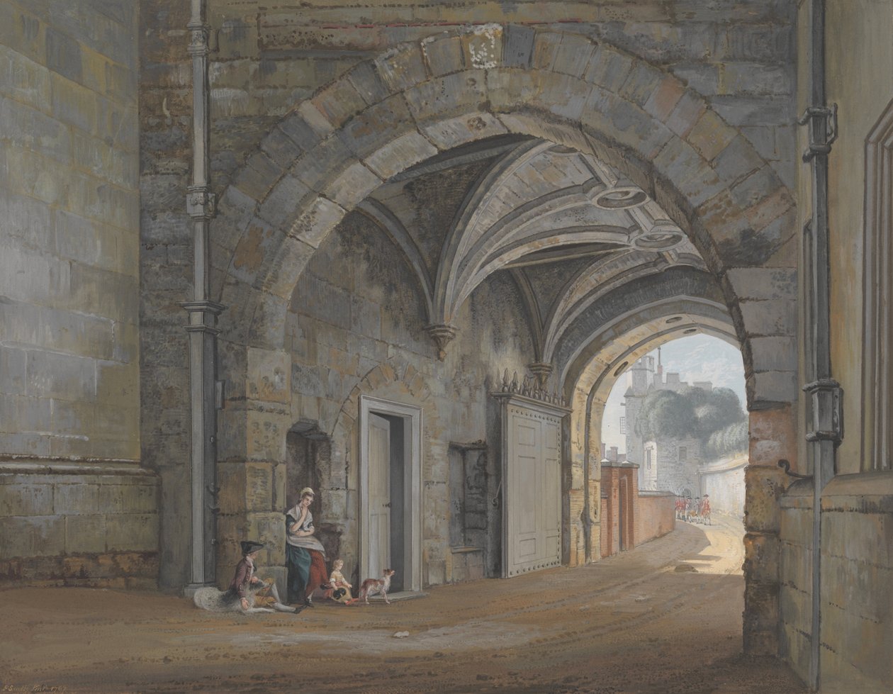 The Queen Elizabeth Gate by Paul Sandby