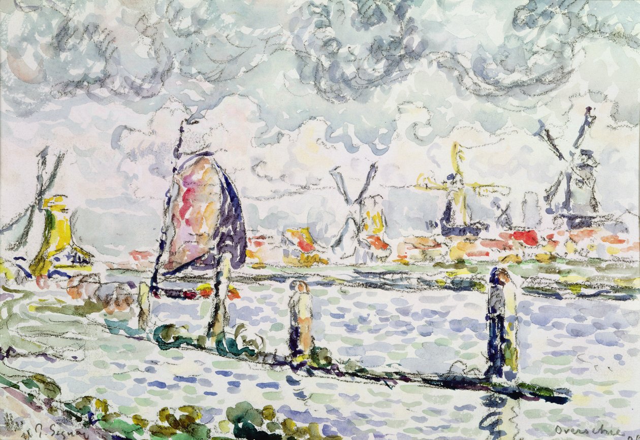 Overschie, 1906 by Paul Signac
