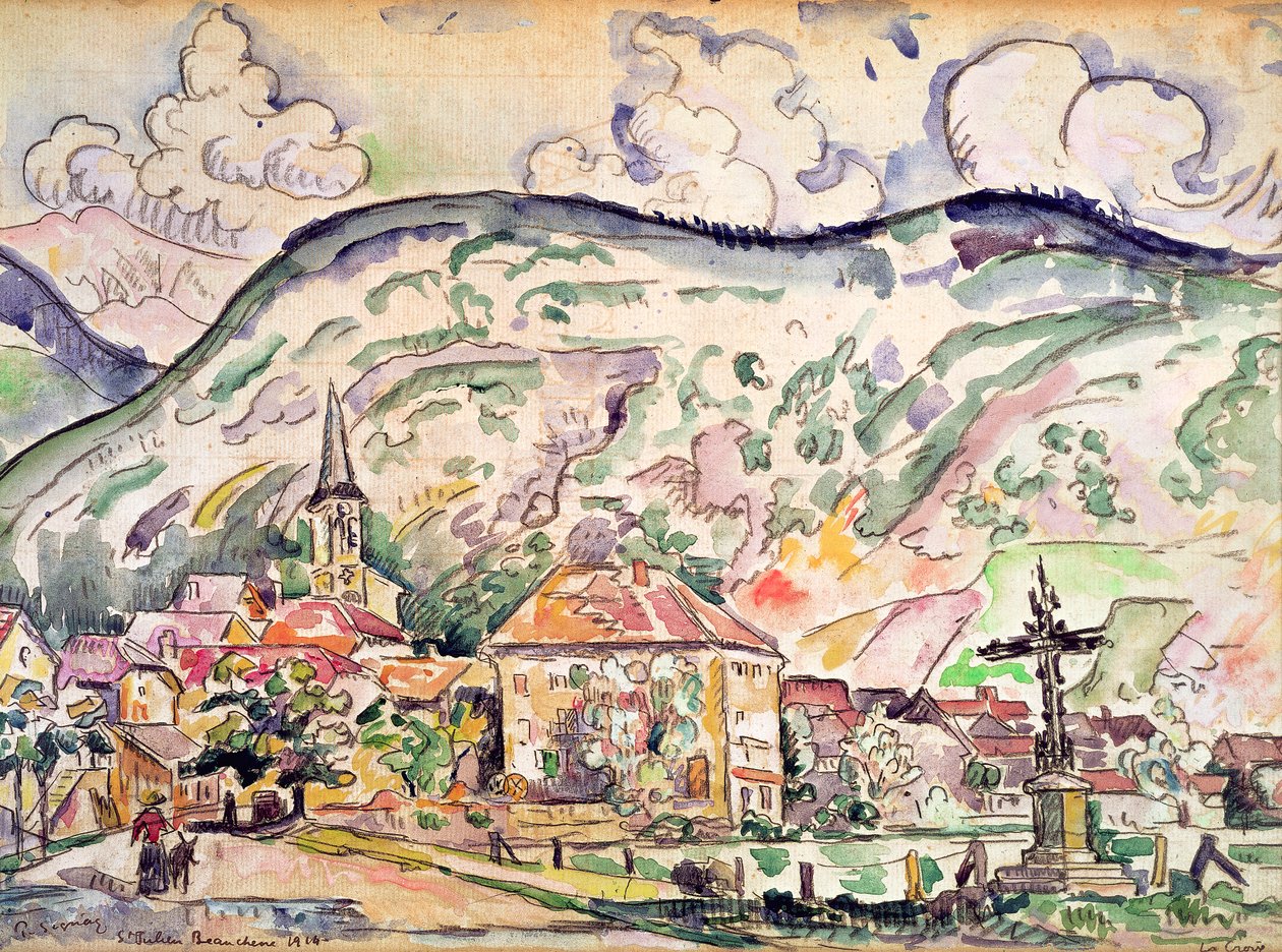 Saint-Julien-Beauchâne by Paul Signac