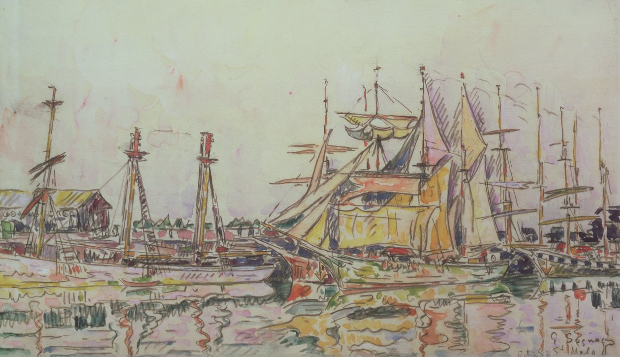 St. Malo, 1927 by Paul Signac
