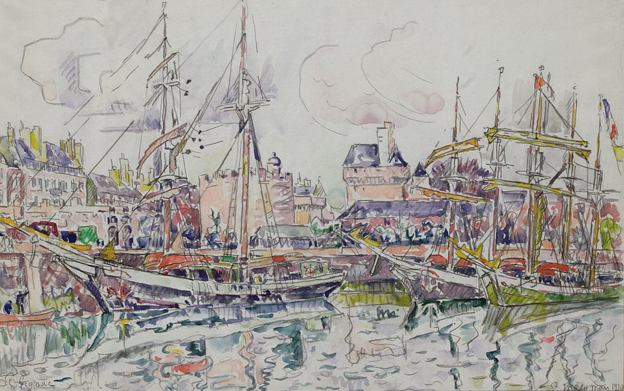 St. Malo, 1930 by Paul Signac