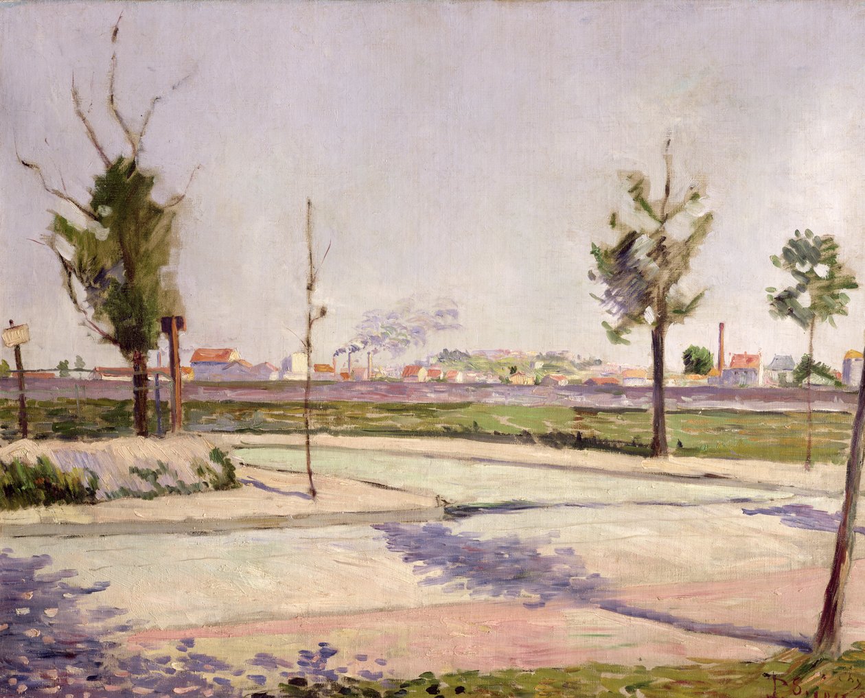 The Road to Gennevilliers, 1883 by Paul Signac