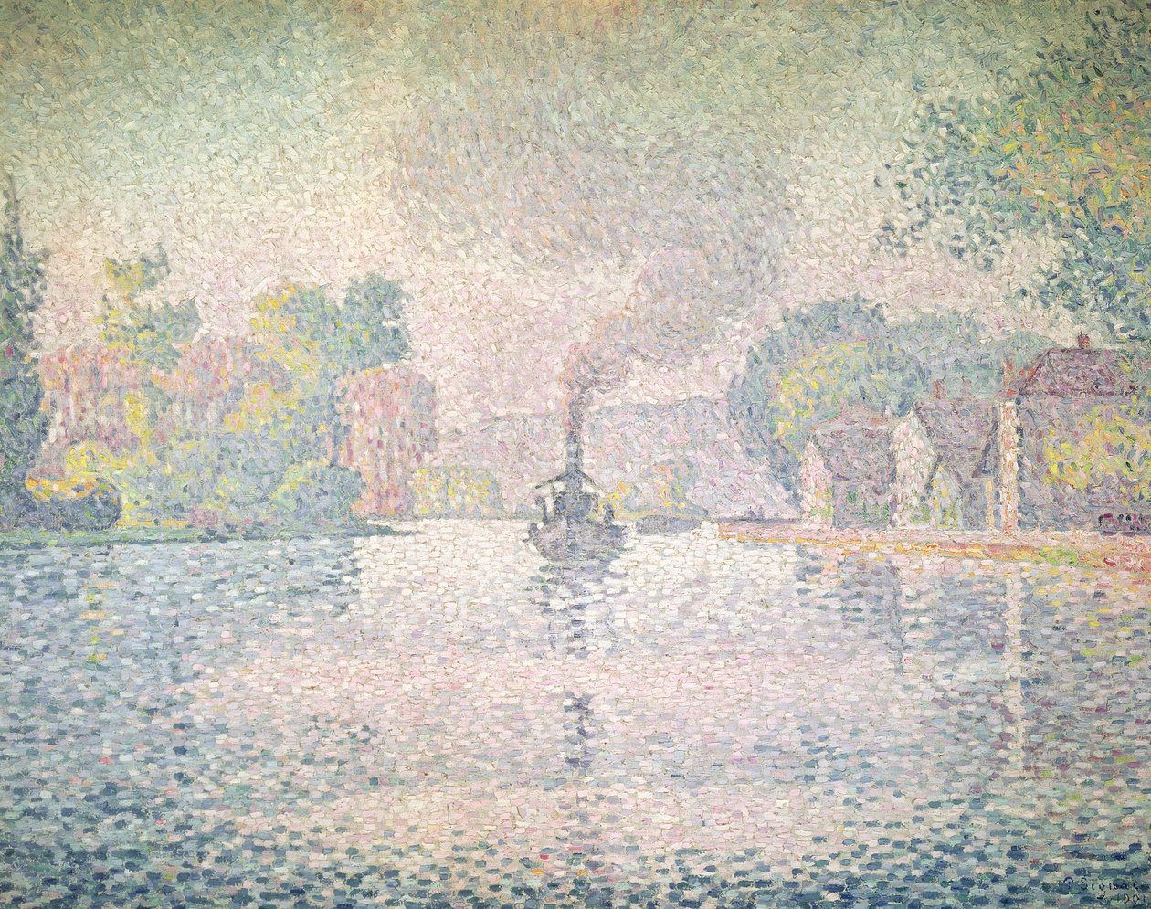 The Seine at Sannois, the tugboat l