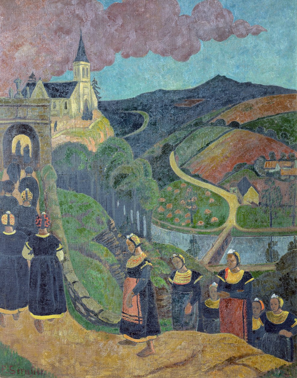 The Pardon of Notre-Dame-des-Portes at Chateauneuf-du-Faou, c.1894 by Paul Sérusier