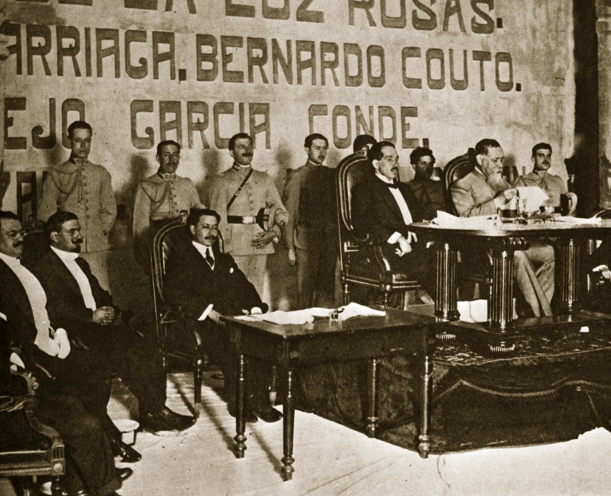Venustiano Carranza at the Queretaro Convention, December 1917 by Paul Thompson