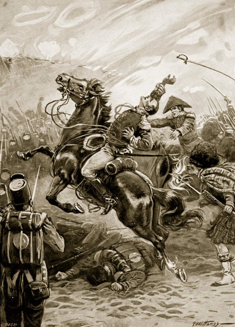 Death of Sir Edward Pakenham, illustration from 