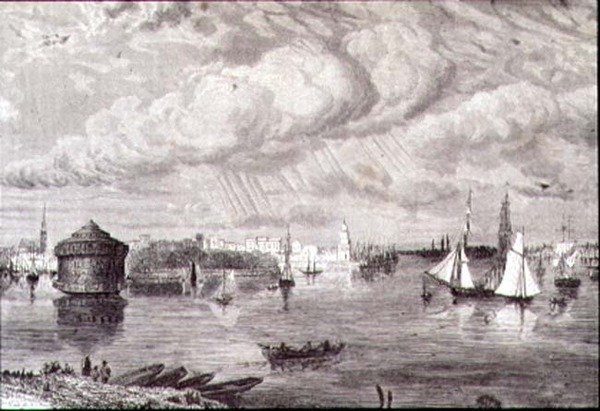 New York Harbour in the 1860s by Paul (after) Huet