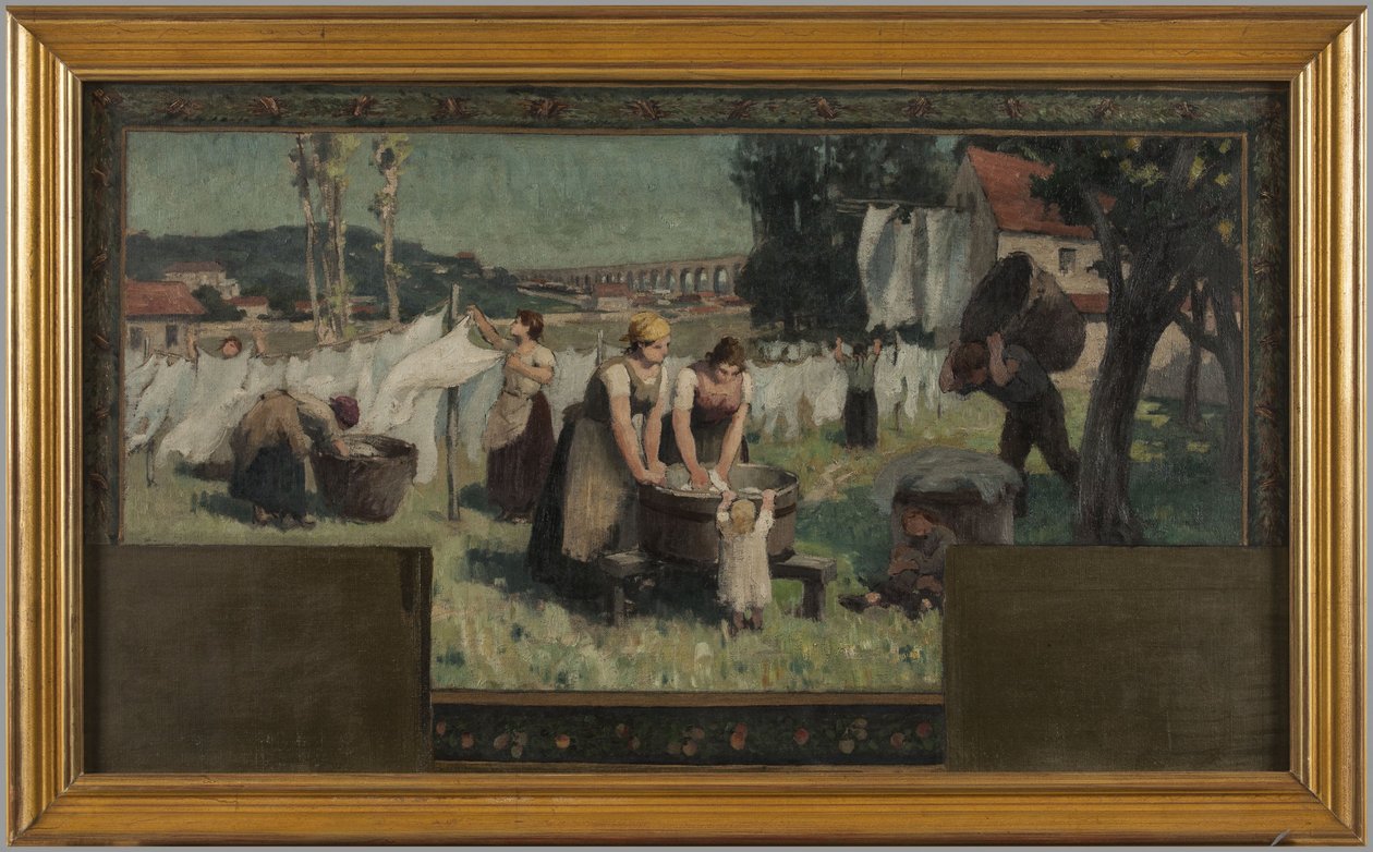 Sketch for the Arcueil-Cachan town hall: Les Blanchisseuses by Paul Albert Baudouin