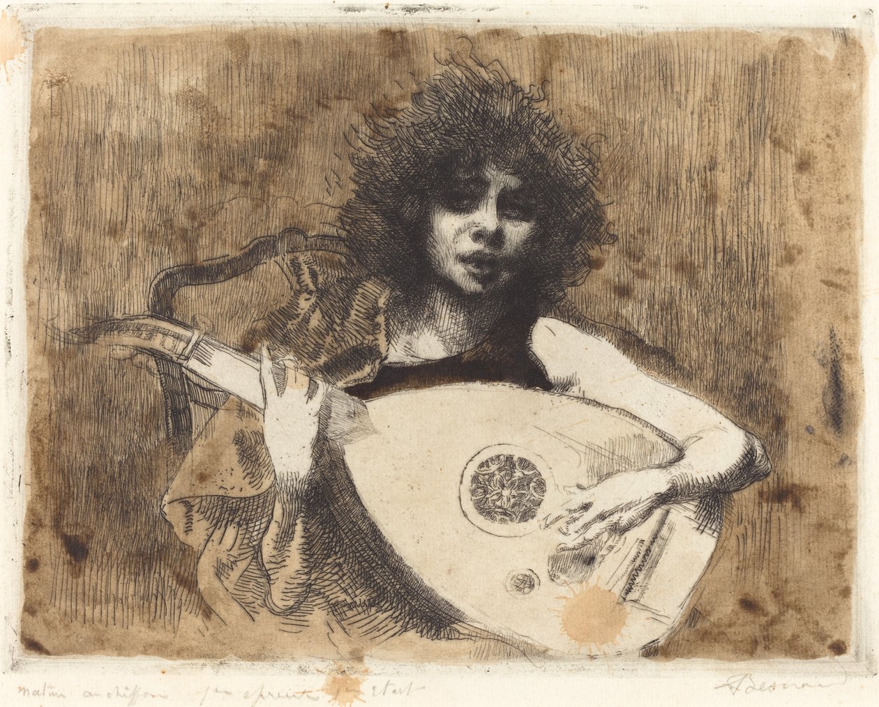 The Lute Player by Paul Albert Besnard