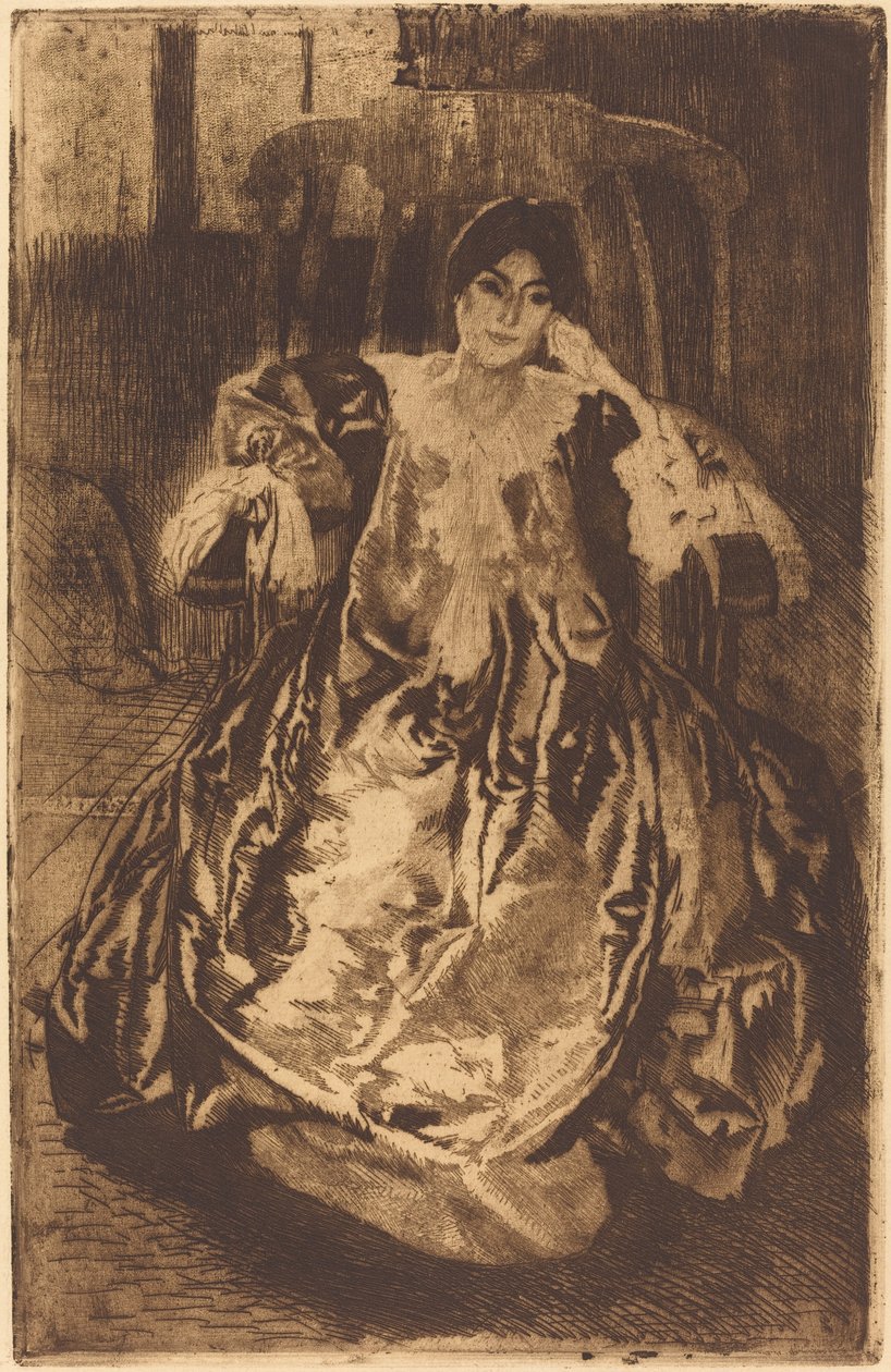 The Silk Gown La Robe de Soie by Paul Albert Besnard