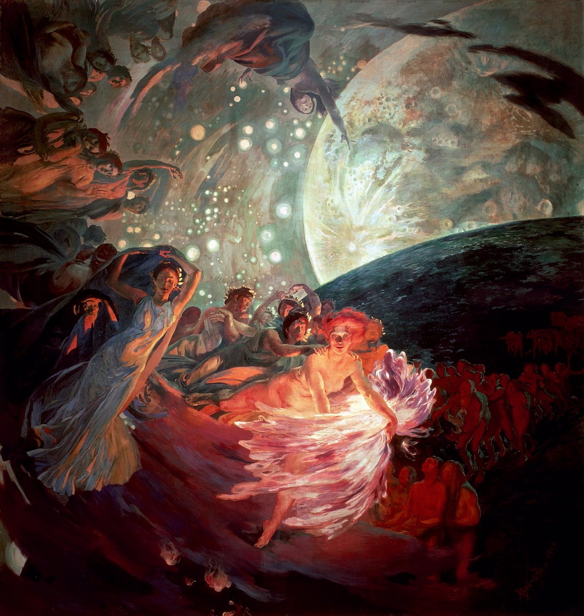 Truth Dragging Sciences to Illuminate Men by Paul Albert Besnard