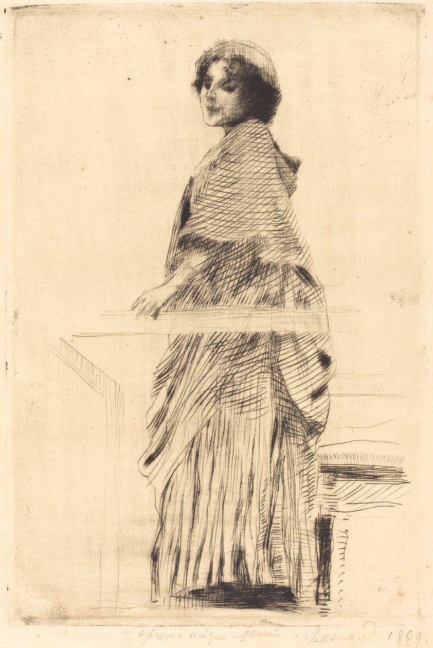 Woman in a Cape by Paul Albert Besnard