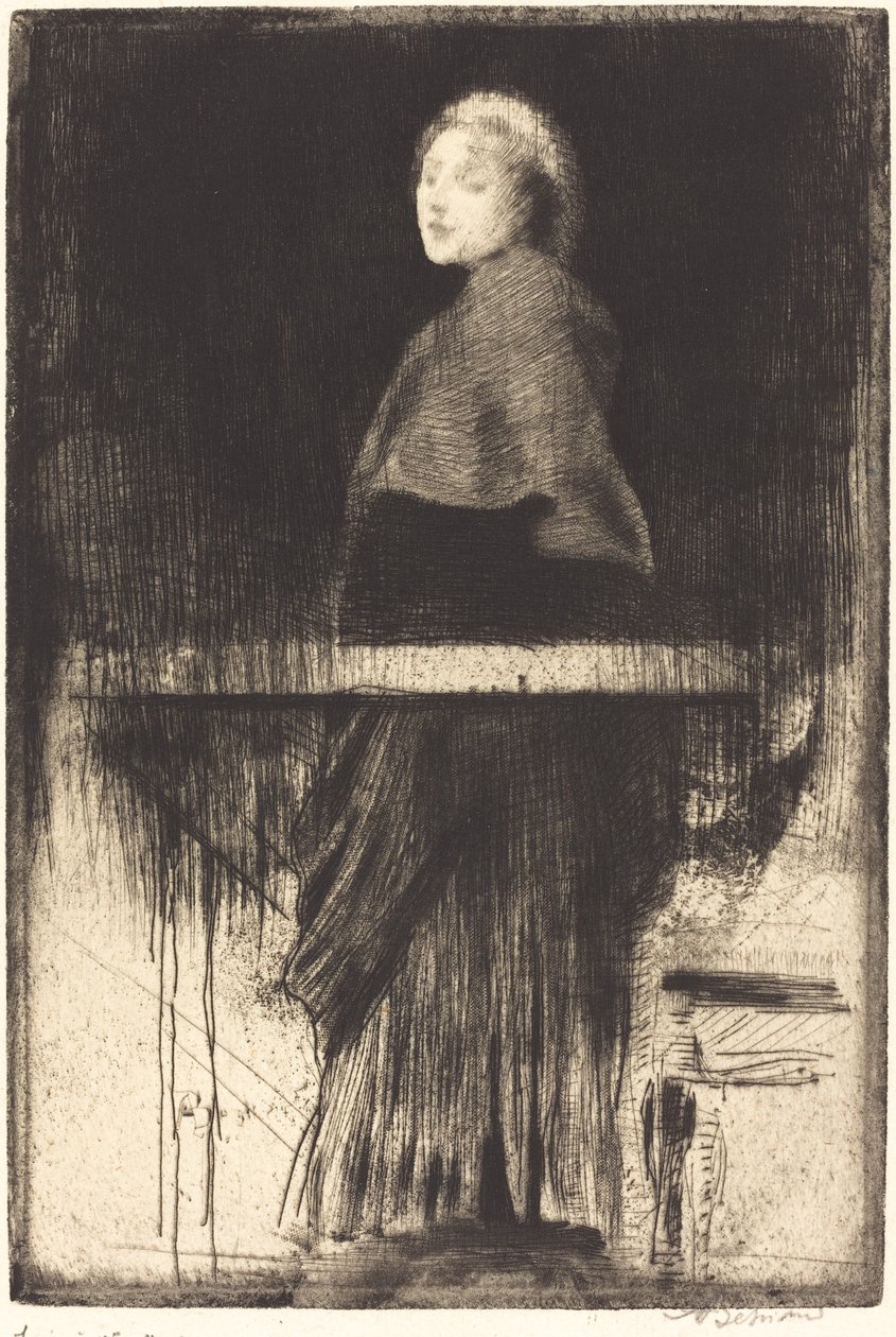 Woman in a Cape, 1889 by Paul Albert Besnard