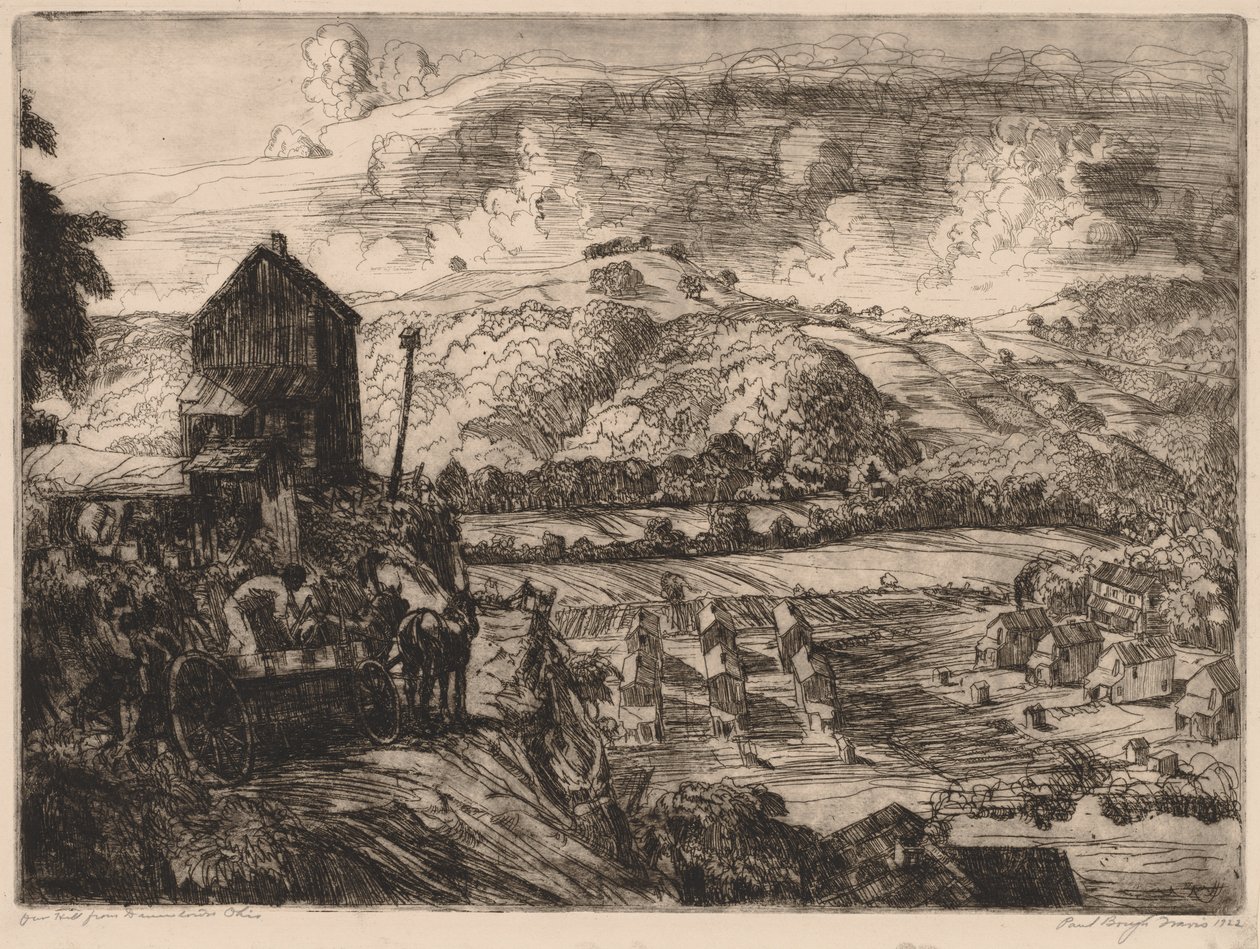 Our Hill from Dumstown, Ohio by Paul B. Travis
