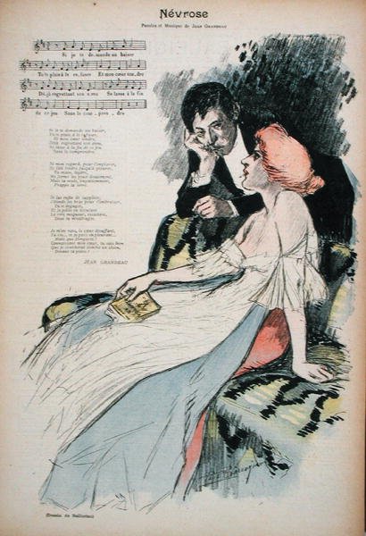Neurosis, illustration for a poem by Jean Grandeau, c.1896 by Paul Balluriau