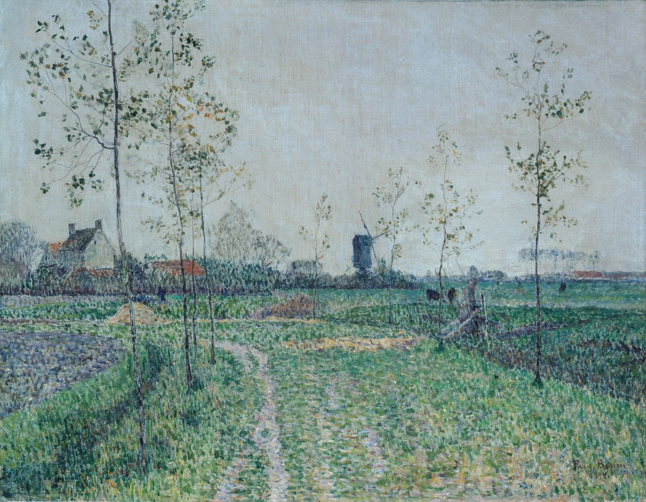 Autumn Landscape near Knokke, Belgium by Paul Baum