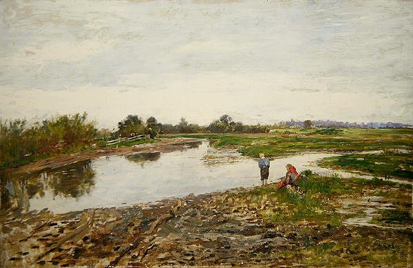 Landscape with Three Figures by Paul Baum