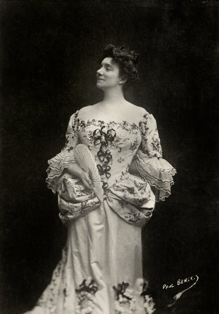 Portrait of French artist Yvette Guilbert by Paul Berger