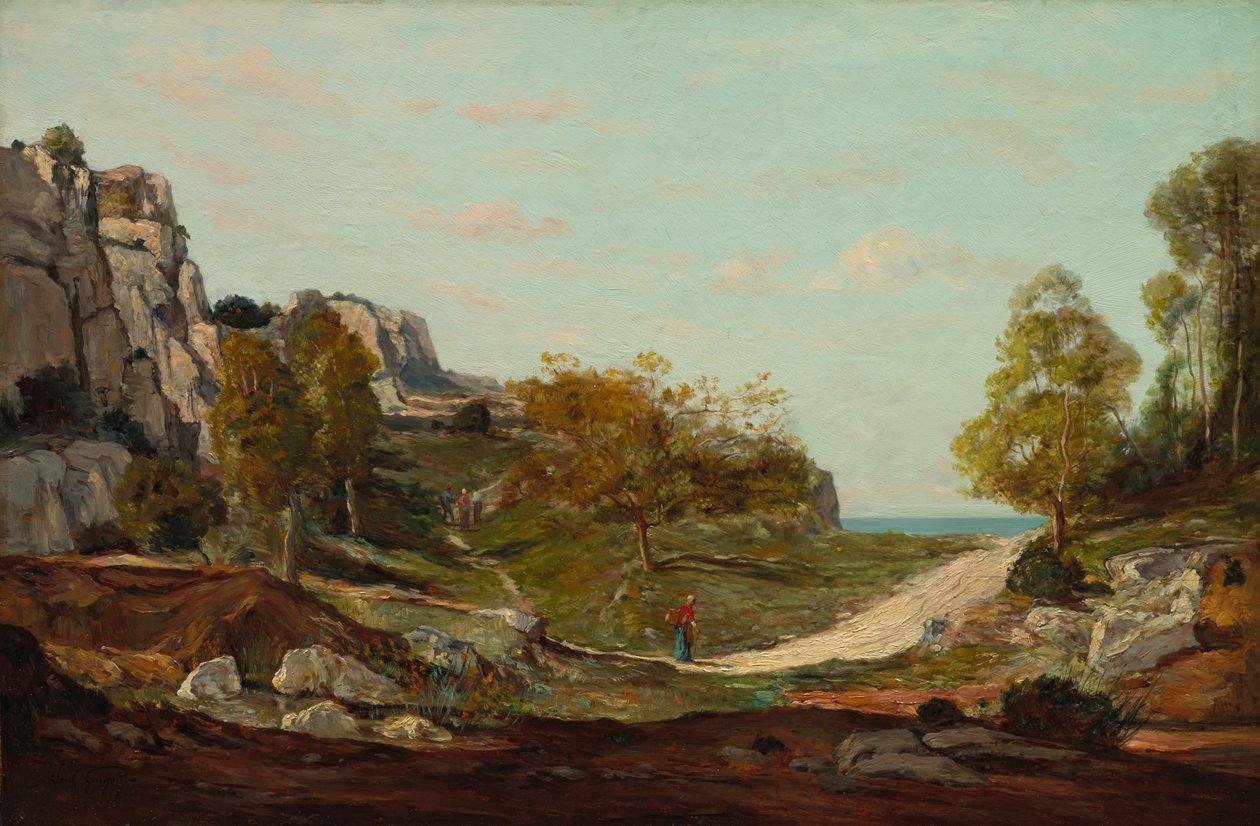 Landscape at Saint-André, Near Marseilles by Paul Camille Guigou