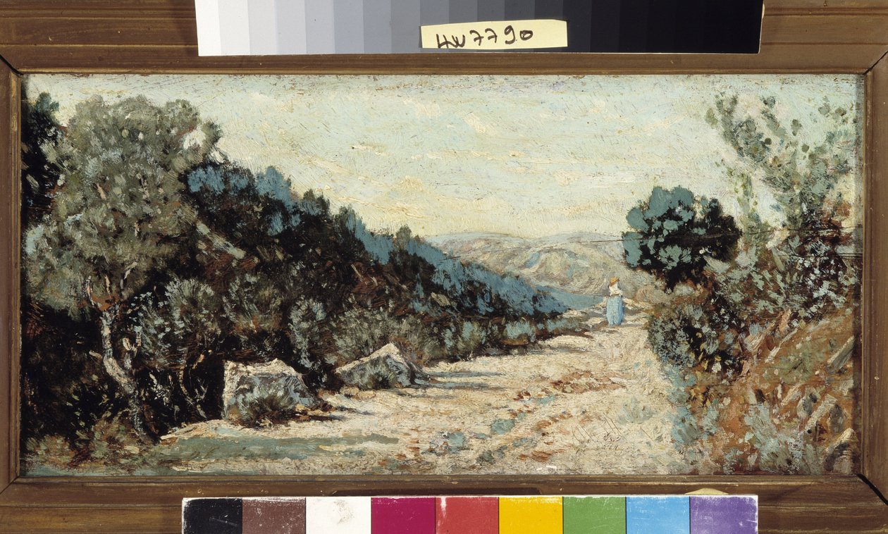 Little road in the pines by Paul Camille Guigou
