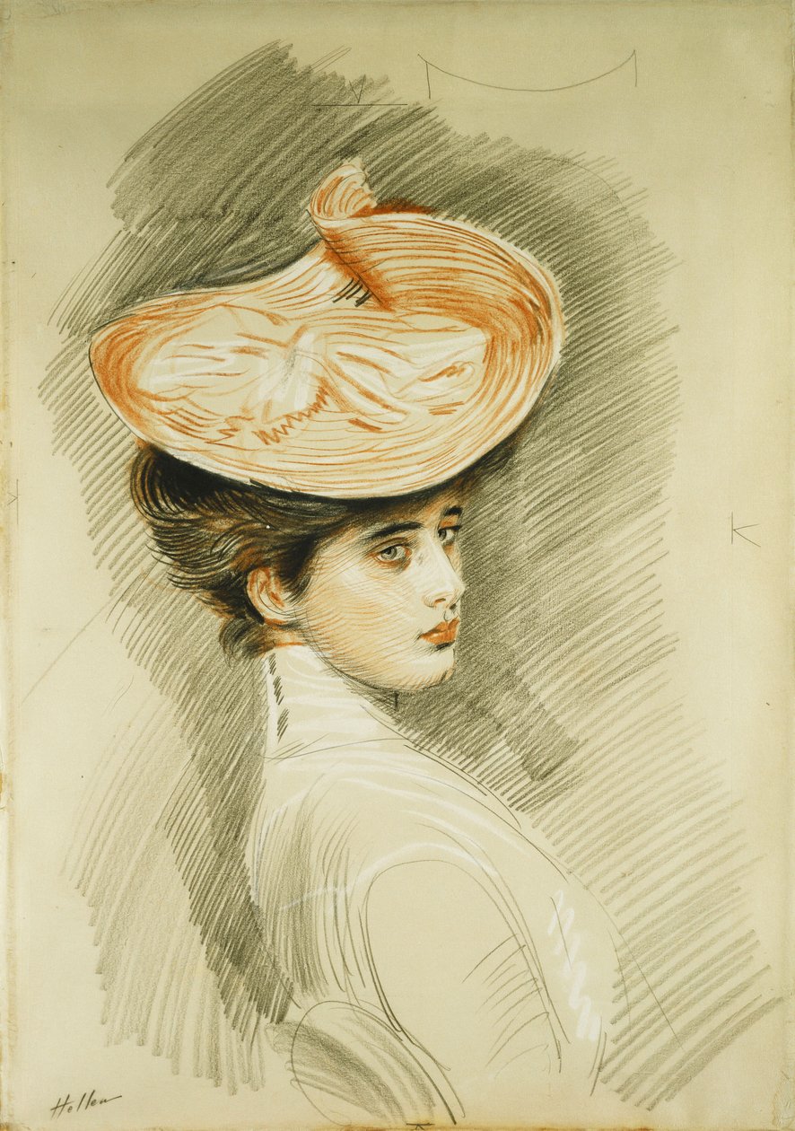 Portrait of a Lady, thought to be Madame Helleu by Paul Cesar Helleu