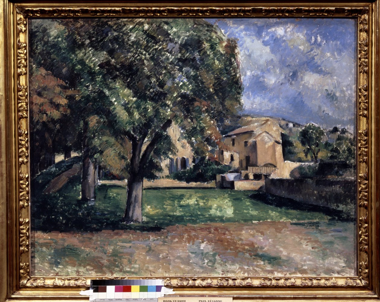 Trees in a Park. Jas de Bouffan by Paul Cézanne
