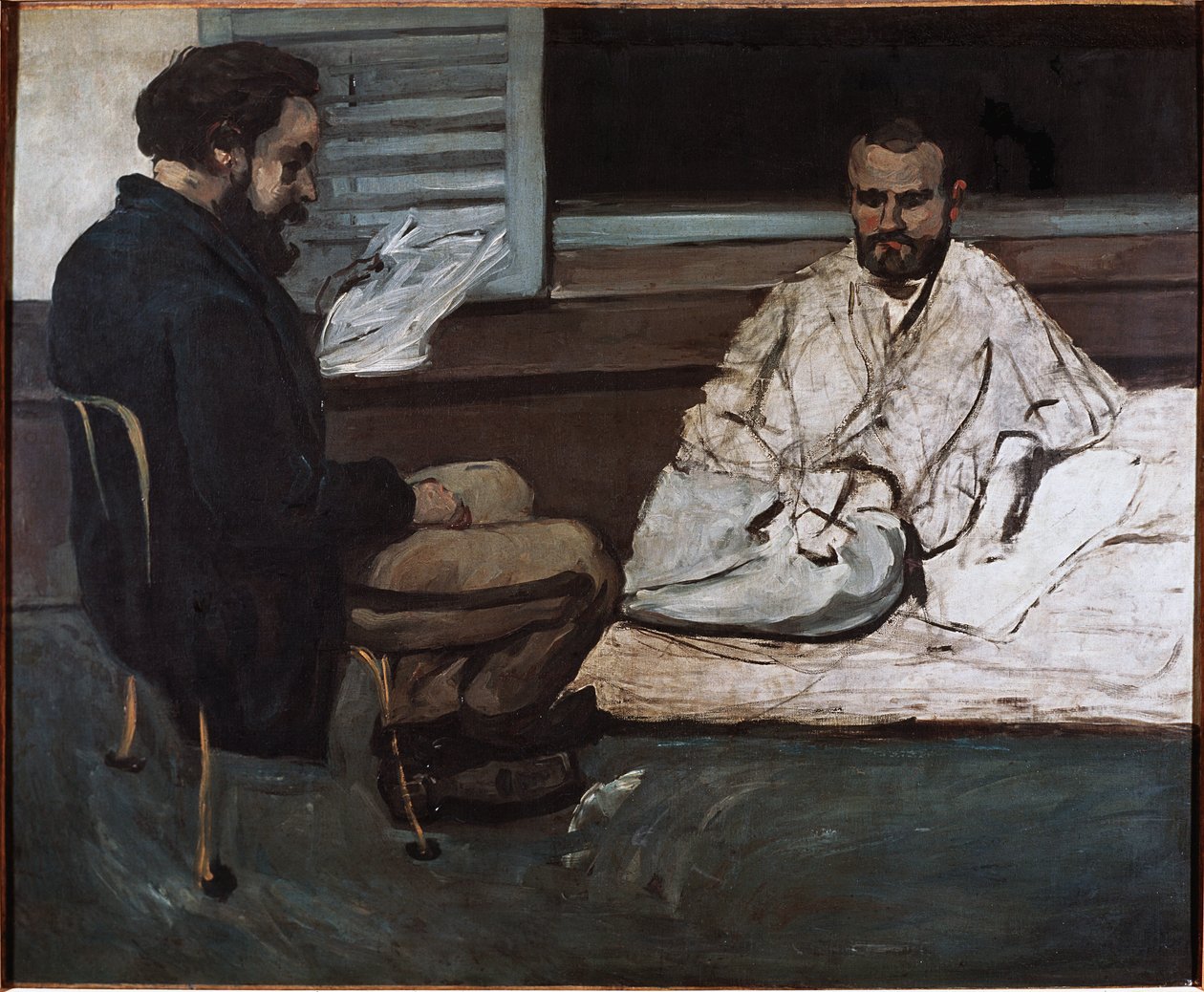 Paul Alexis Reading a Manuscript to Emile Zola by Paul Cézanne