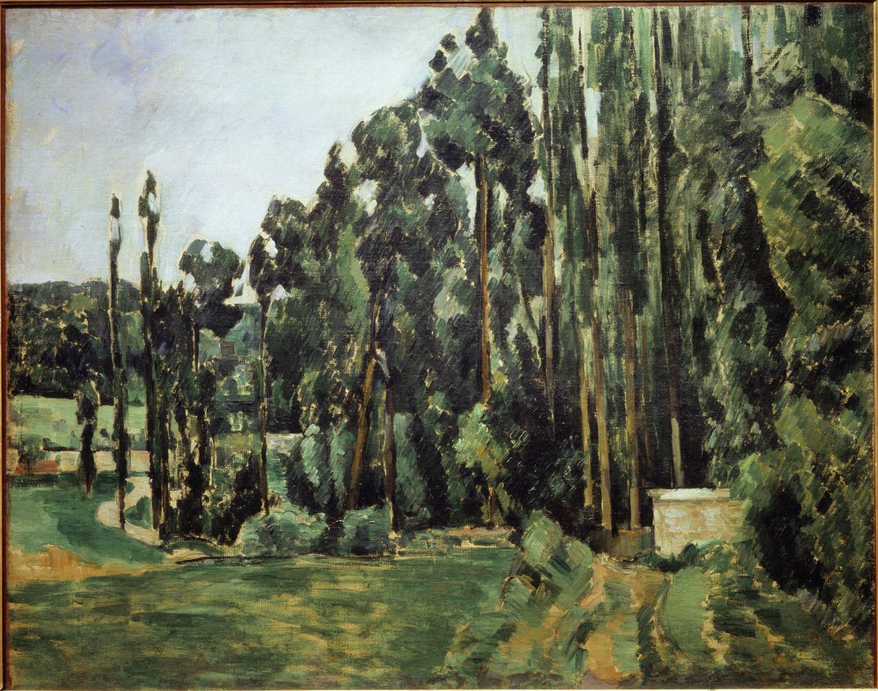 Poplars by Paul Cézanne