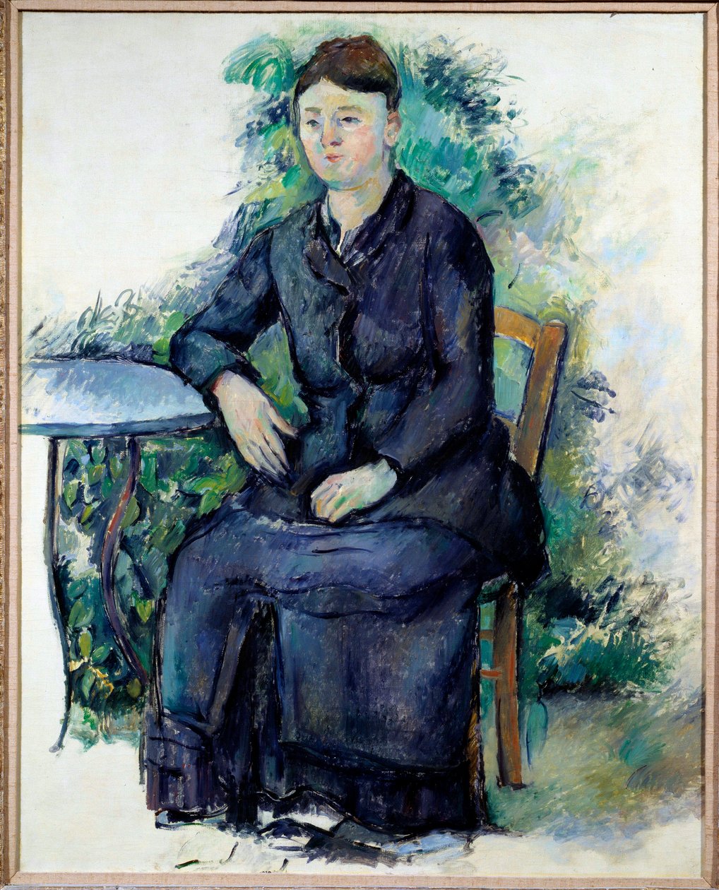 Portrait of Madame Cezanne in a Garden by Paul Cézanne