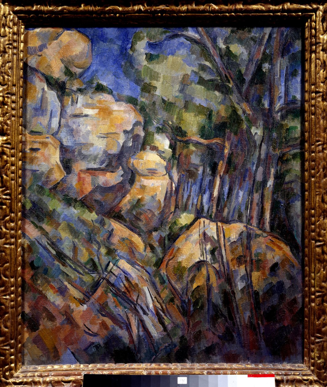 Rock Near the Caves Above the Black Castle by Paul Cézanne