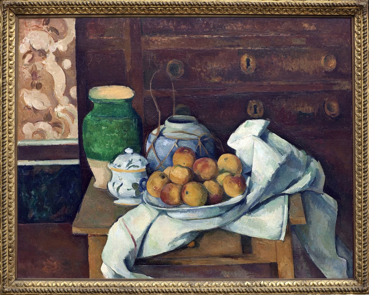 Still life on the dresser by Paul Cézanne