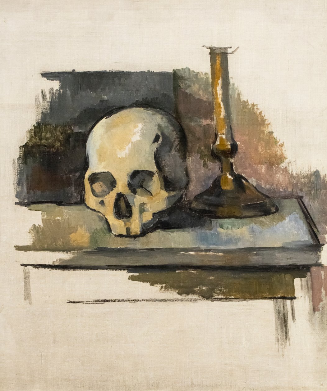 Still Life with Skull and Candlestick, circa 1900 by Paul Cezanne